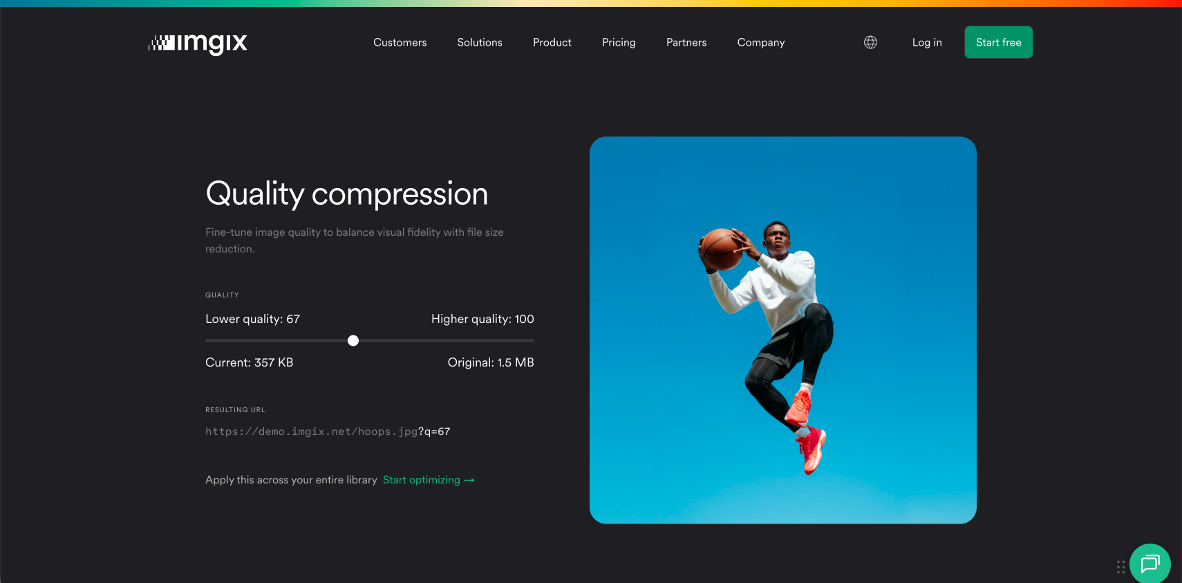 Quality compression demo on imgix.com