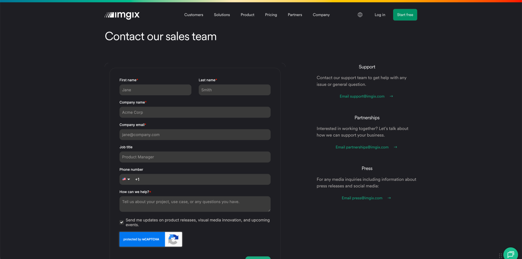 Contact form after restyle